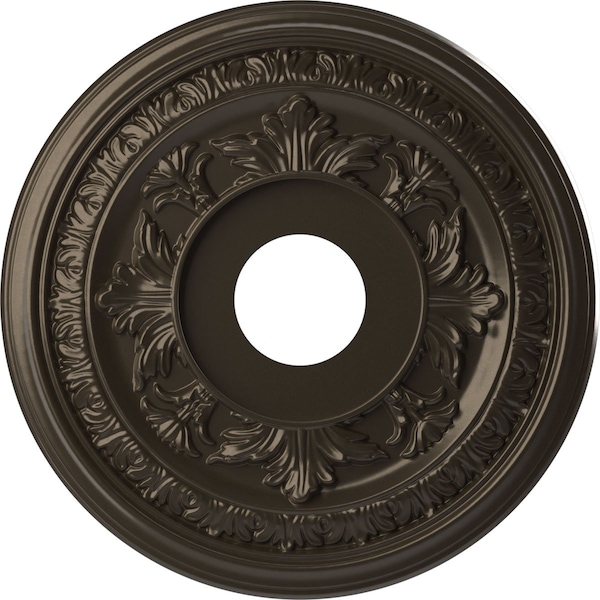 Ekena Millwork Baltimore PVC Medallion (Canopies up to 6 1/2"), 16"OD x 3 1/2"ID x 1"P, Metallic Dark Bronze CMP16BACDB - main